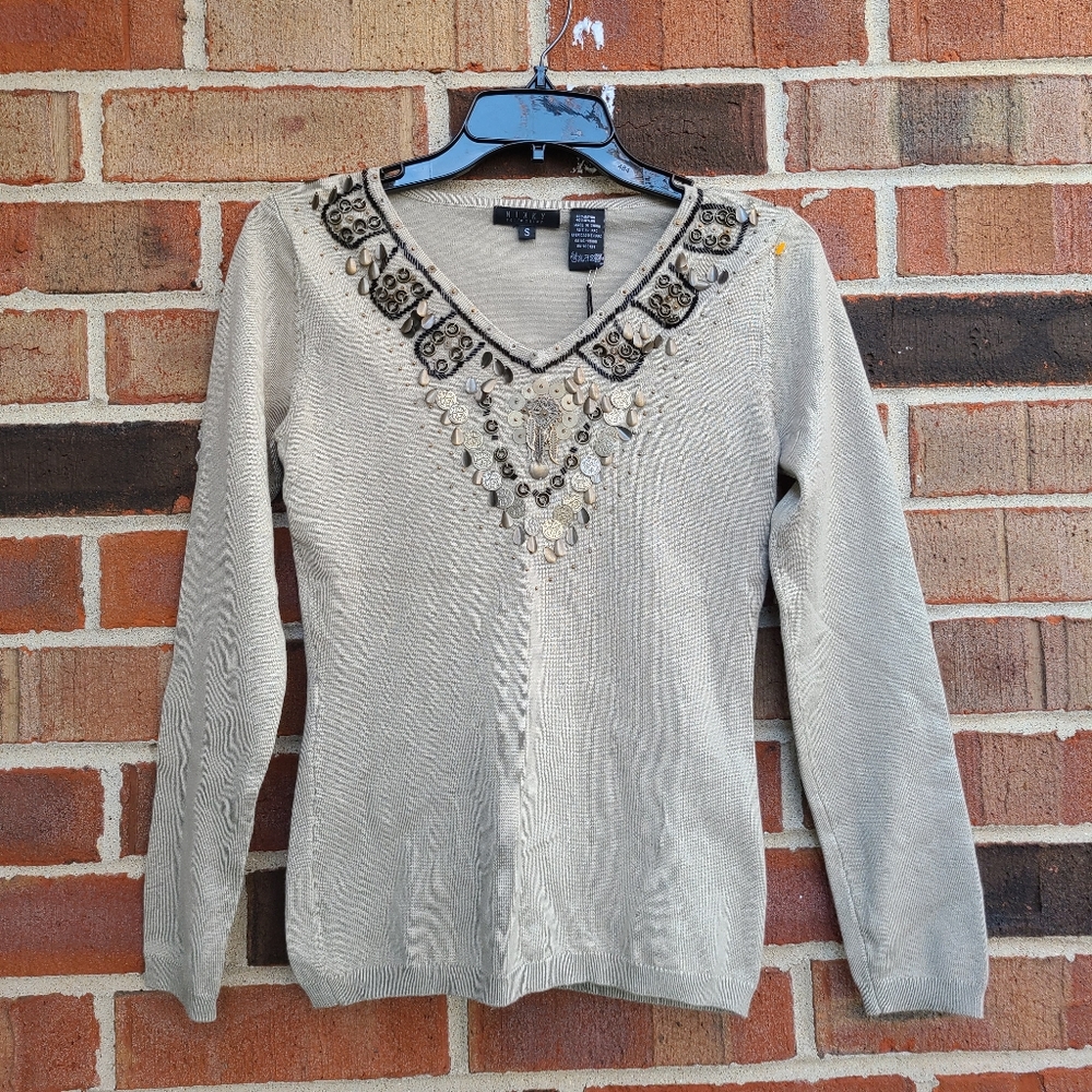 Nikky Collection Embellished Sweater